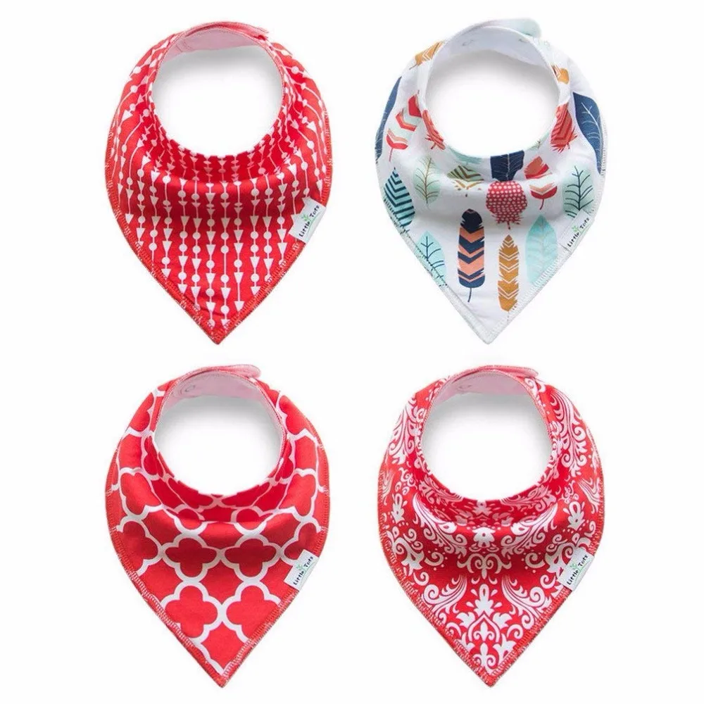 Собака кошка бандана для щенка нагрудники Двойной хлопок Треугольные шарфы