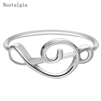 nostalgia treble clef music note womens knuckle ring party tops man jewelry accessories