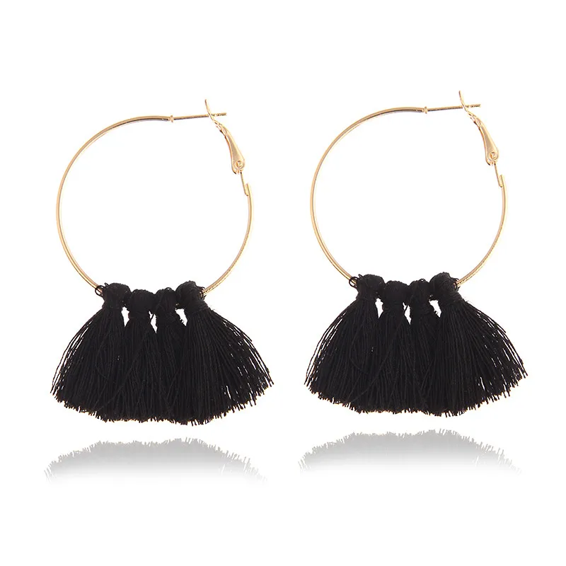 Модные женские яркие разноцветные этнические серьги подвески для женщин