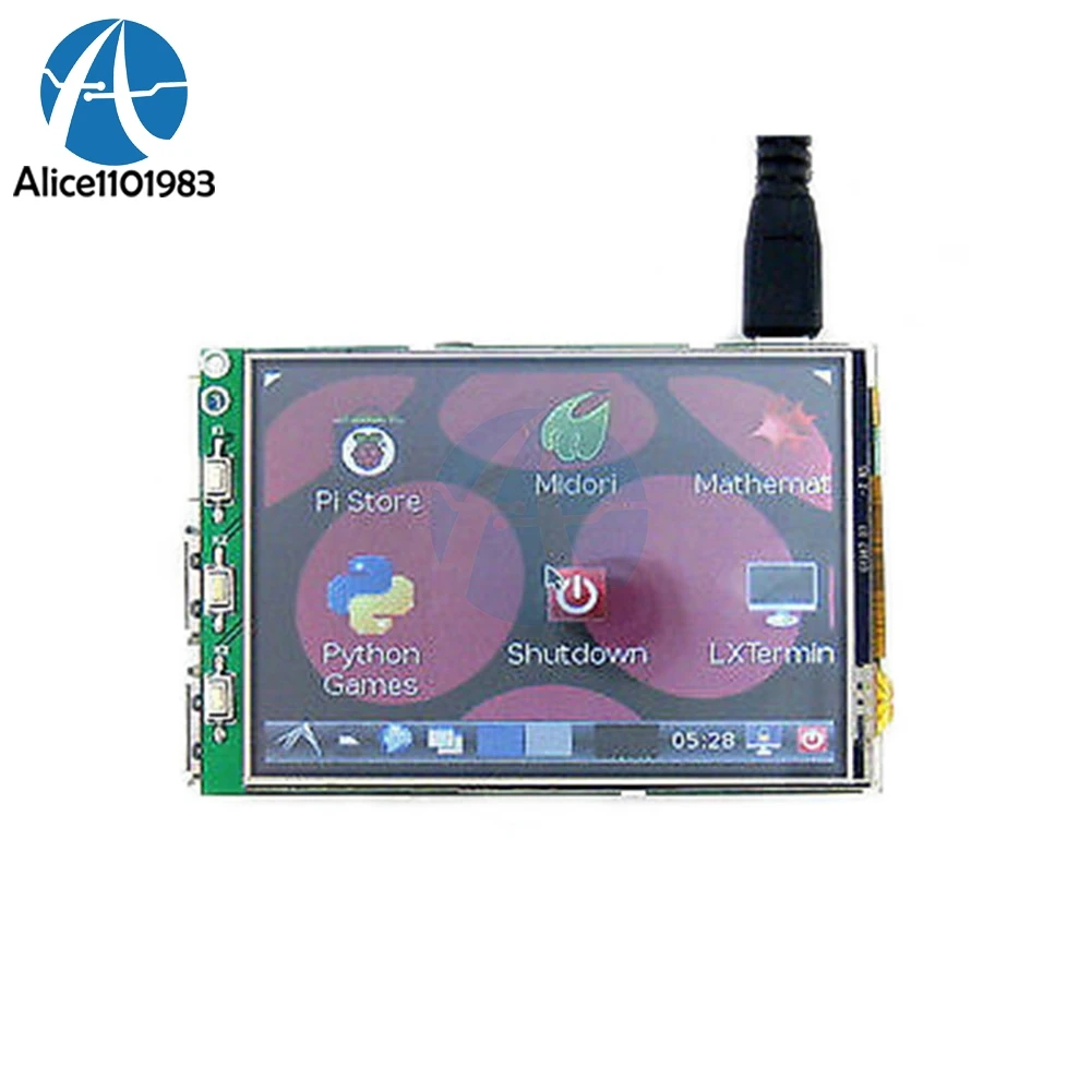 Сенсорный ЖК дисплей для Raspberry Pi B + PI2 3 2 дюйма 320x240 TFT RGB|Интегральные схемы| |