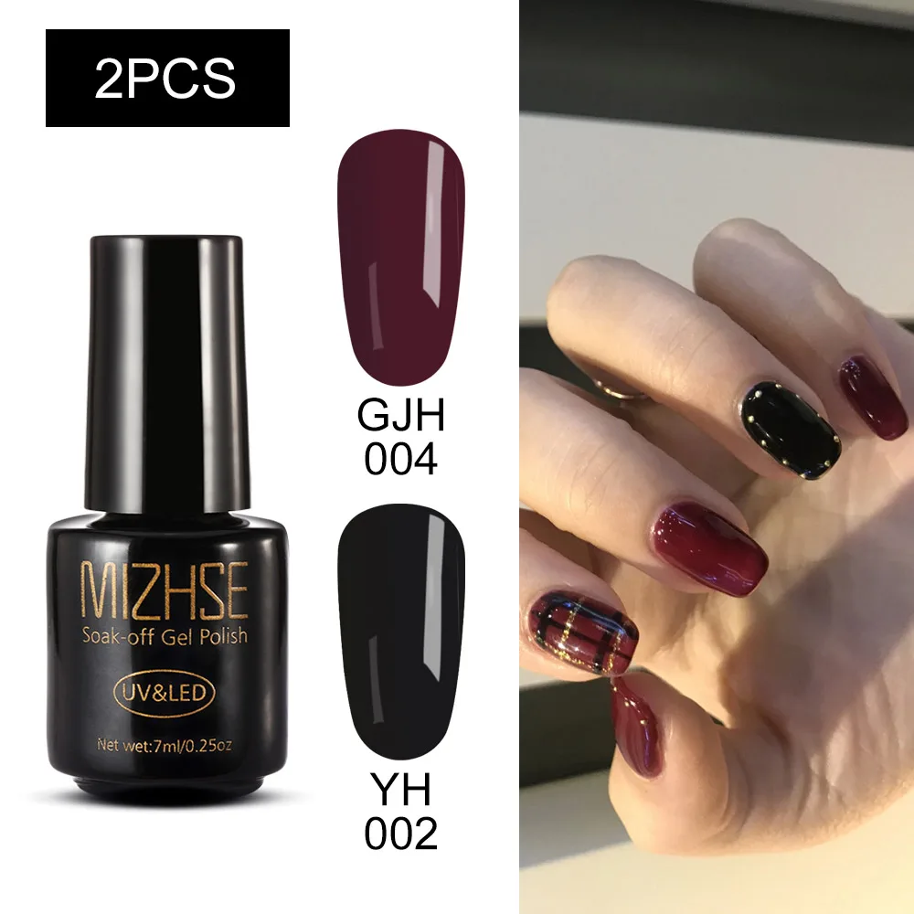 MC-2GELS-06 Набор гель-лака для ногтей MIZHSE, 3 шт., для маникюра, УФ-Гель-лак, светодиодный, профессиональный, все для лака, инструменты для маникюра, набор для салона - Цвет: MC-2GELS-06