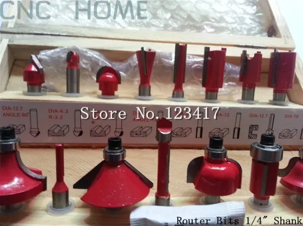 Набор круглых фрезерных фрез 15 шт./компл. деревянные фрезерные Фрезы с ЧПУ