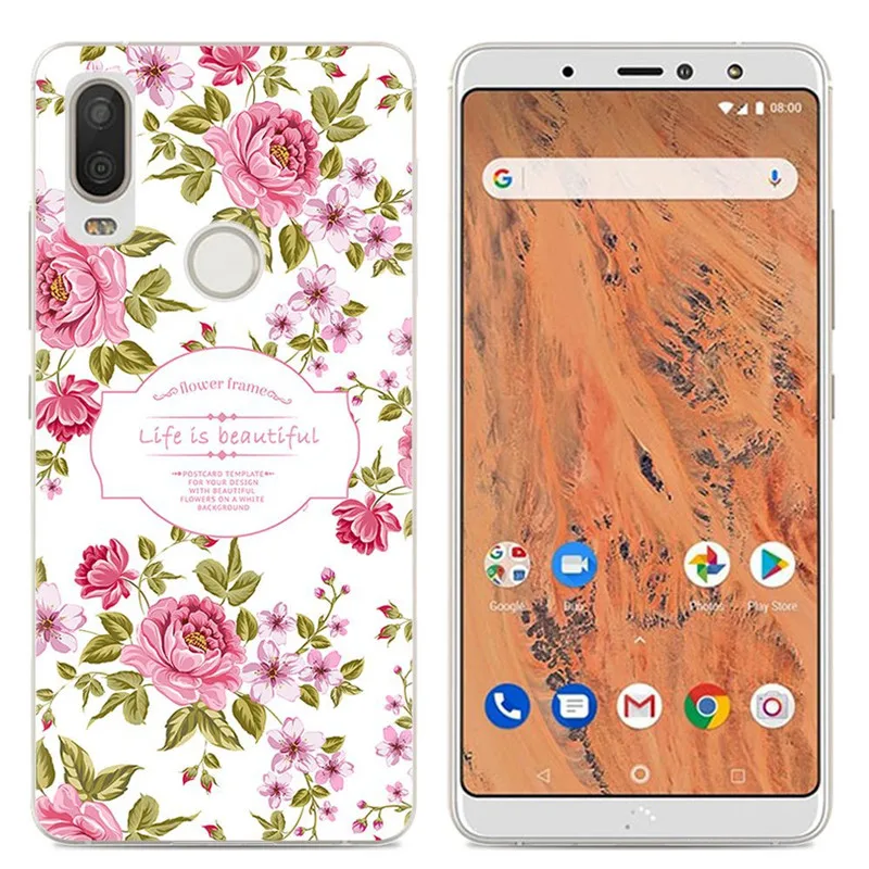 Missbuy Модный чехол для телефона с рисунком фламинго BQ AQUARIS X2 Мягкая силиконовая