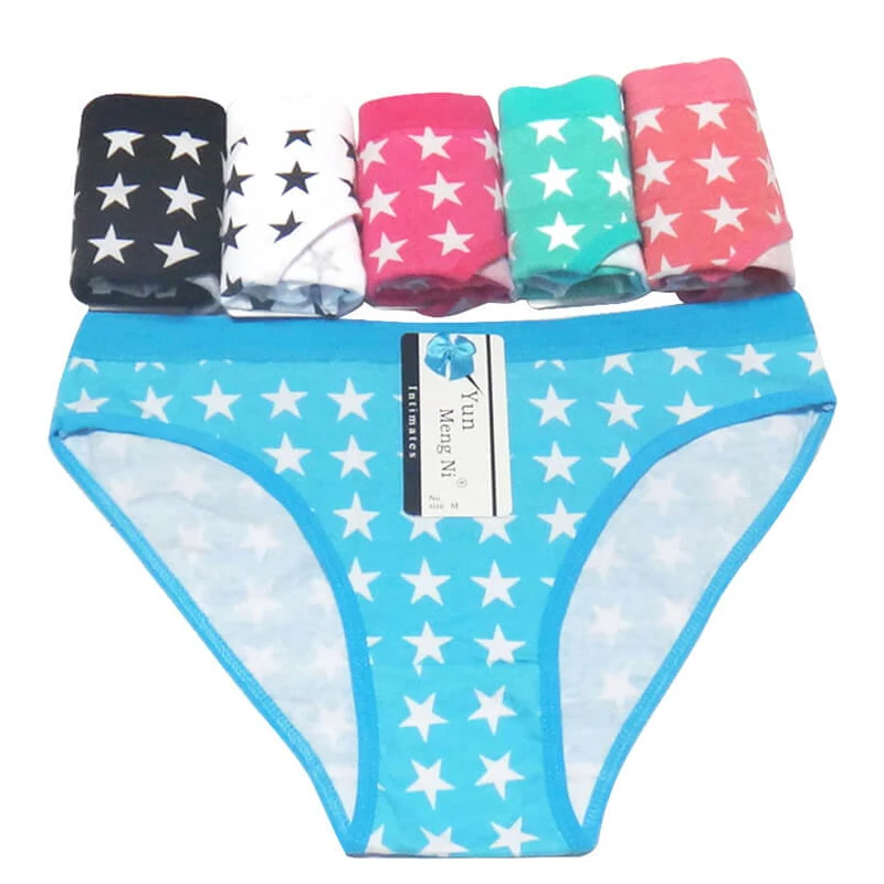 6 шт. большие размеры женские хлопковые Однотонные трусы модное нижнее белье с