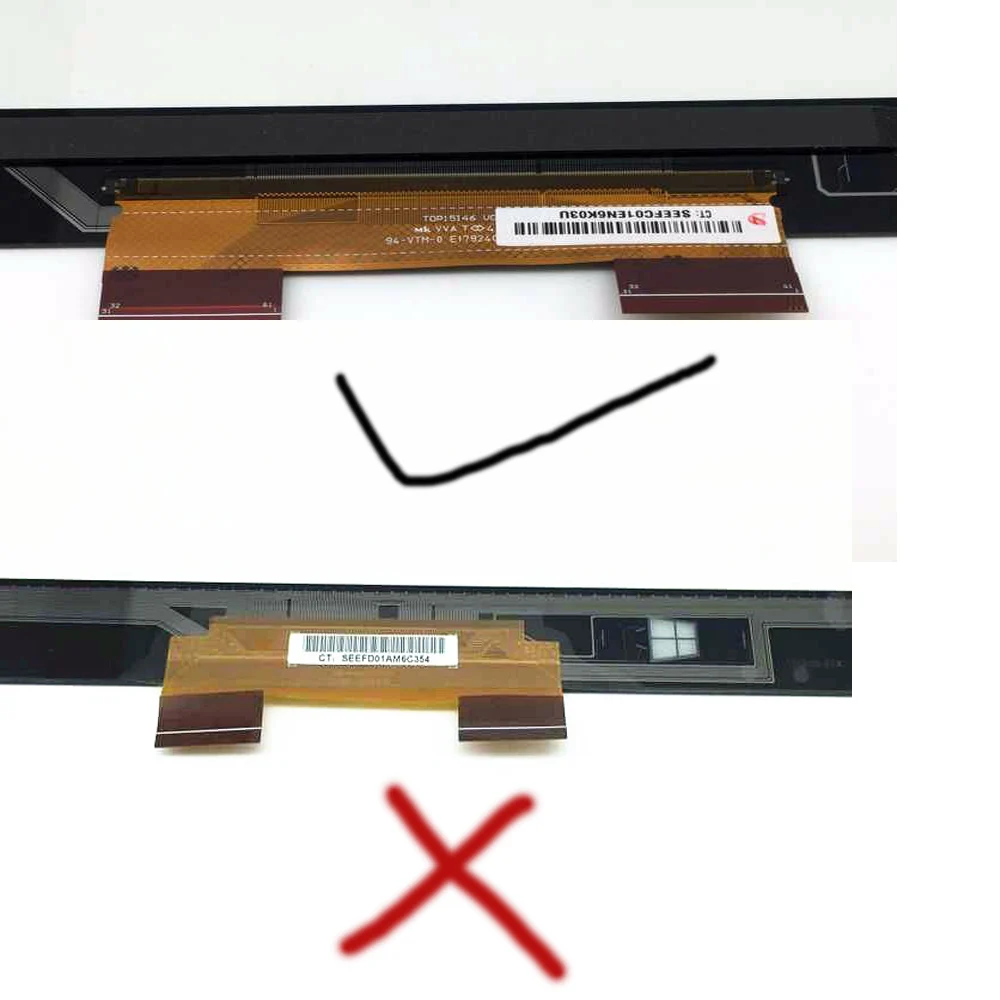 10 шт./лот Новинка для HP Envy X360 15 u010dx u011dx ноутбук сенсорный экран дигитайзер стекло с