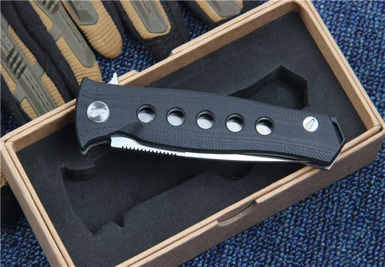 High Quality 58-60HRC D2 Blade Pocket Folding Knife Steel + G10 Handle Camping Hunting Survival Tactical Outdoor Tools | Инструменты