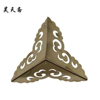 haotian vegetarian antique ming and qing furniture copper fittings copper three bread angle corners htg 070