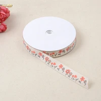 new printed ribbon 1 5cm20 yards cake gift boxed cotton belt clothing accessories ribbon embossed belt material decoration