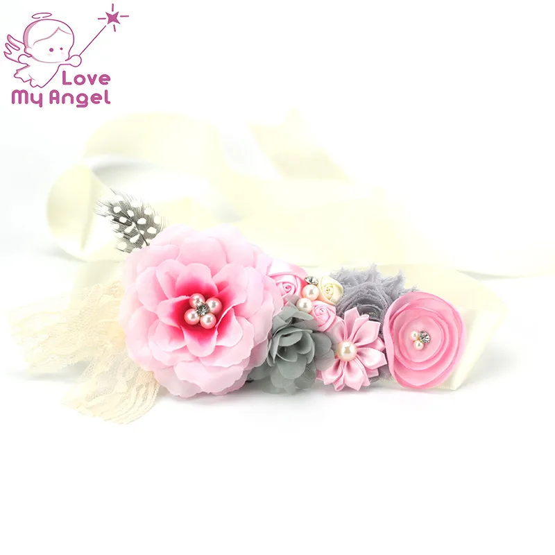 1 шт. розовый тканевый шелковый пояс для беременных серый шифоновый сатиновый