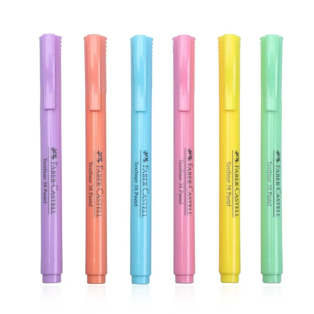 6 шт./8 шт./компл. faber castell цветные Ручки Маркеры текстовые ручки флуоресцентные