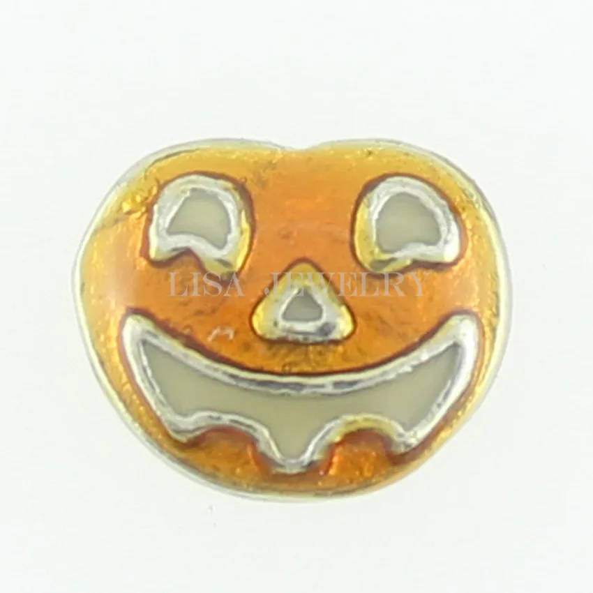 Подвеска в виде тыквы на Хэллоуин Плавающие Подвески с памятью украшения для