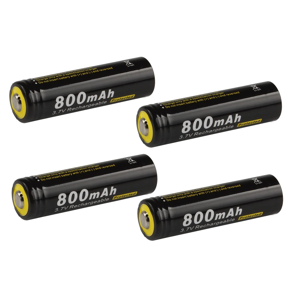 4 шт./лот Soshine 3 7 V 800mAh 14500 литий ионная аккумуляторная батарея AA с защищенной
