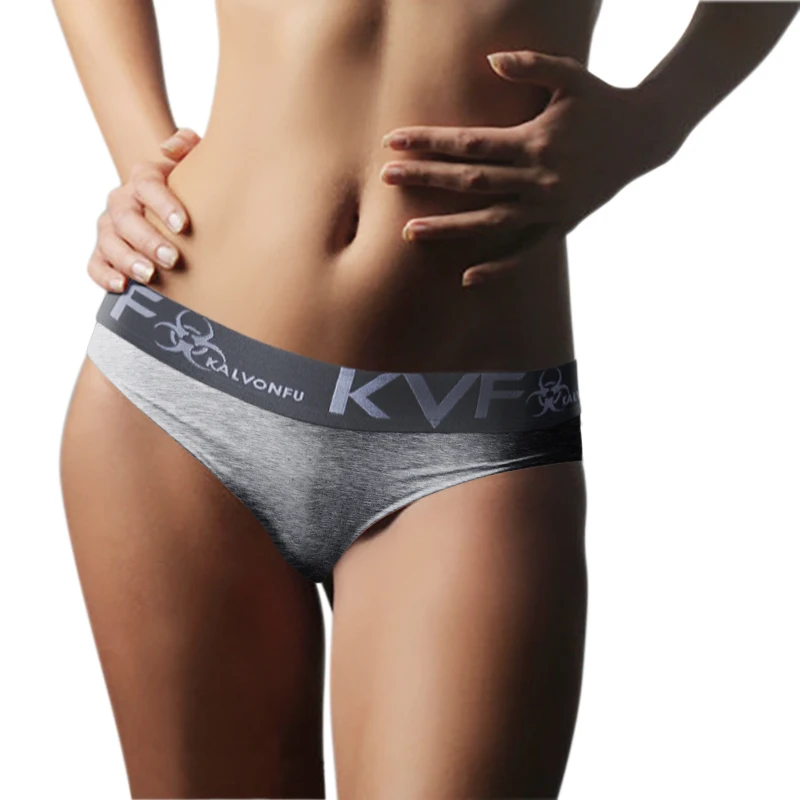 Женские трусики стринги KalvonFu однотонные пикантные женские из модала с низкой