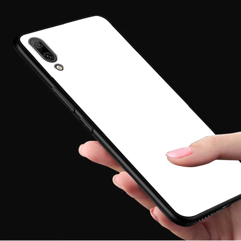 Чехол для Huawei Y7 Y7prime однотонный чехол из закаленного стекла телефона prime с