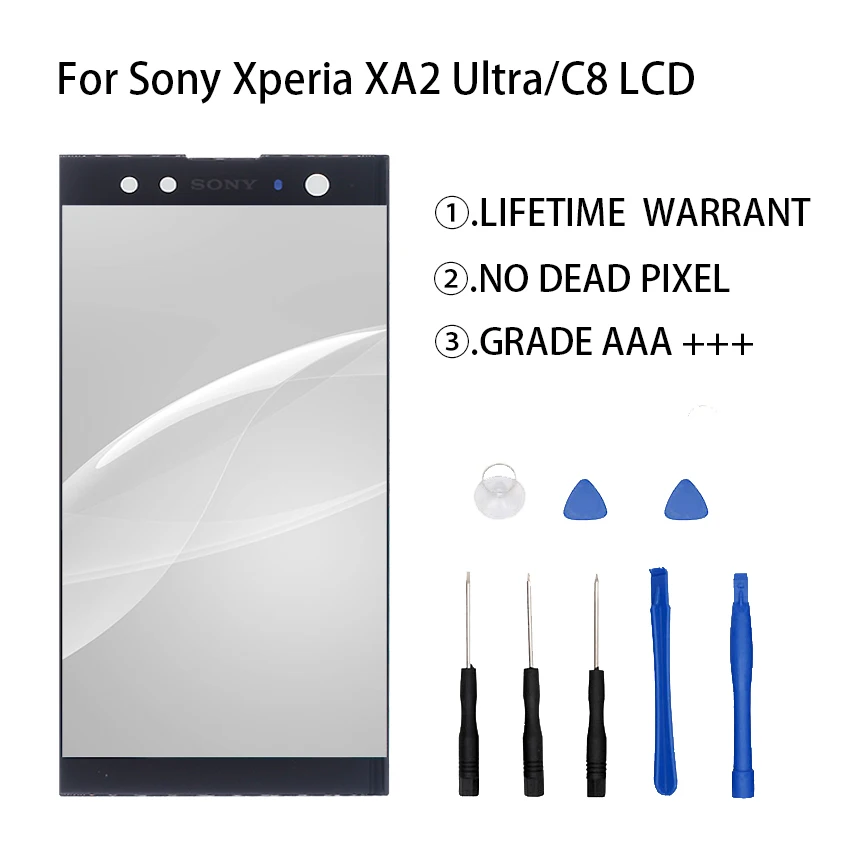 Лучший для sony Xperia XA2 ультра ЖК дисплей дигитайзер в сборе C8 H4233 H4213 H3213 экран