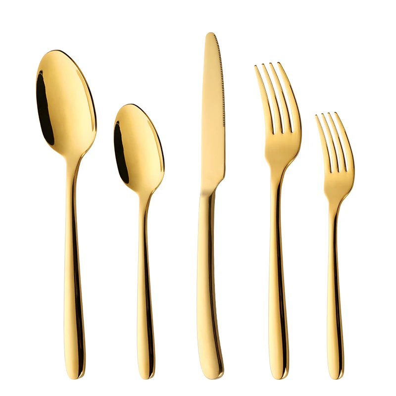 5 шт. столовые приборы из нержавеющей стали|Наборы столовых приборов| |