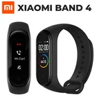 Оригинальный фитнес-браслет Xiaomi Mi Band 4 Bluetooth 5,0, цветной сенсорный экран AMOLED, музыка, AI, пульсометр