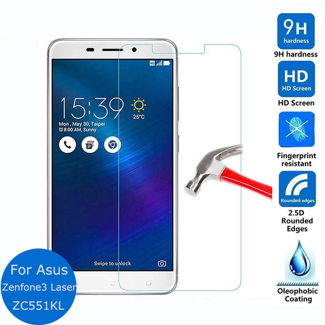 Закаленное стекло 2.5D для Asus Zenfone 3 Laser Высококачественная защитная пленка