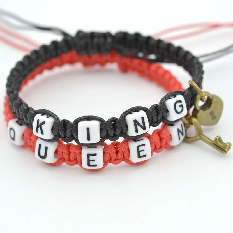 Регулируемые подвески для женщин King Queen ювелирные изделия ручной работы пар