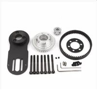 2020 new arrival 83mm 90mm 97mm electrical skateboard 1800w motor 5m gear 270mm belts kit and motor mount parts riserpad