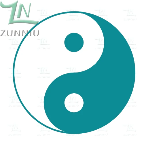Teal D189 символ Инь и Янь YING-YANG настенный художественный стикер для комнаты виниловая наклейка виниловая подвижная Наклейка на стену для гостиной домашний декор - Цвет: Teal