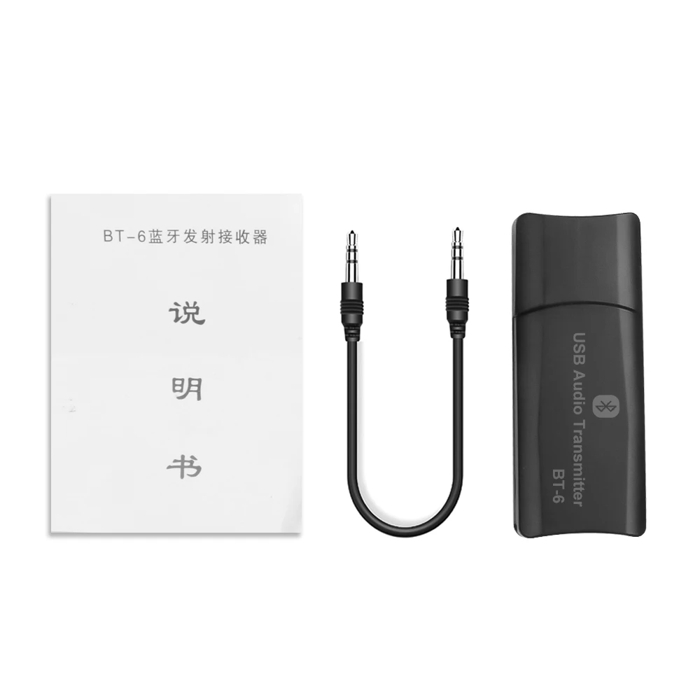 Автомобильный комплект 2 в 1 USB 3 5 мм AUX Bluetooth беспроводной аудиоприемник