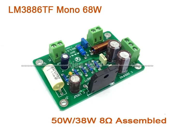 Собранный Hi Fi LM3886TF Mono 68 Вт 4 Аудио Усилитель мощности доска AMP 50 Вт/38 8|board amp|audio amplifier