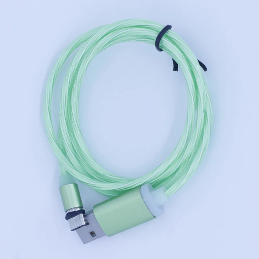 Магнитный светодиодный светящийся зарядный кабель type C Micro USB Магнитный usb-кабель для зарядки Apple iphone Xs samsung S9