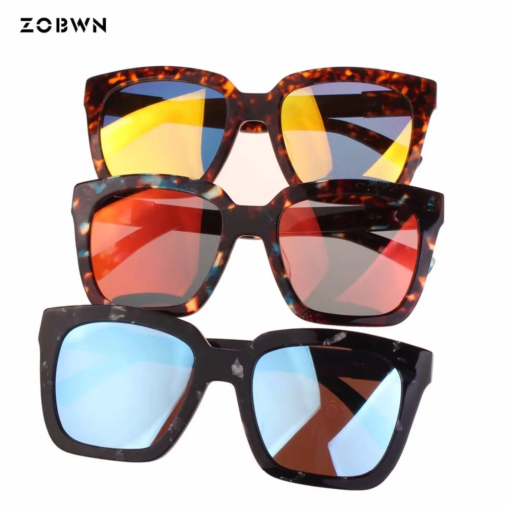 Mix wholesale Fashion square sunglasses Frame Men Women Plain Vintage Safety Goggles Female Frames solid color protection uv400