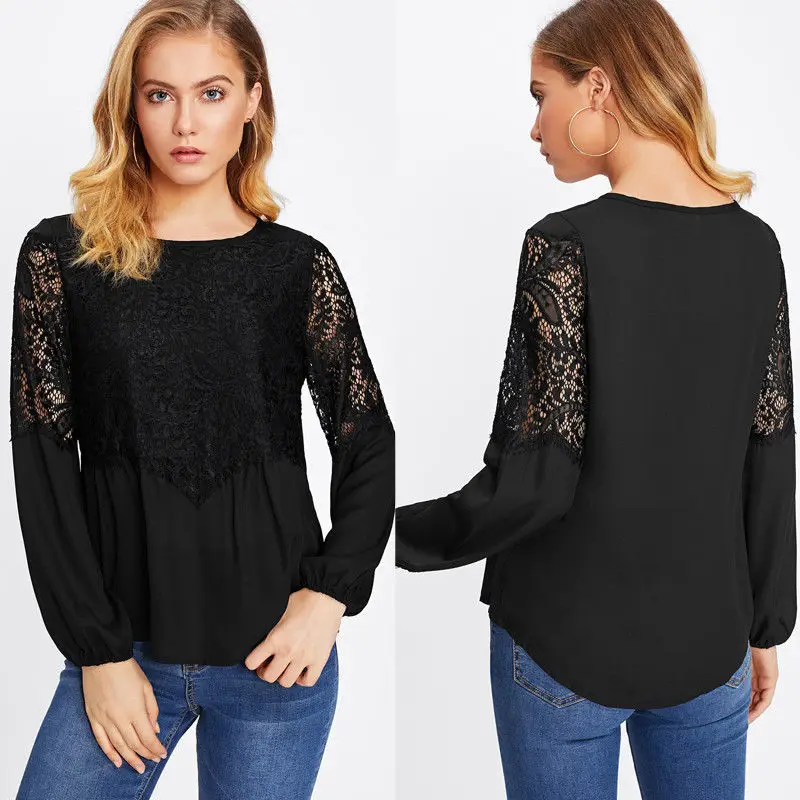 Модная женская Свободная Повседневная рубашка с длинным рукавом Летние