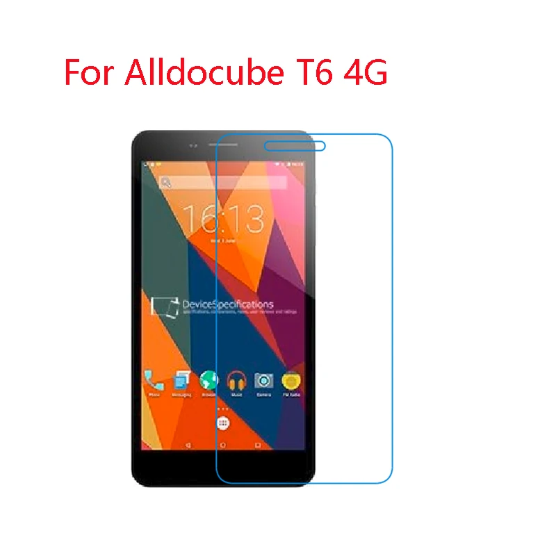 For Alldocube T6 4G Защитная пленка для экрана Alldocube M5X, M5XS, power M3, T6 4G, T7, T8, Plus, T9 - Цвет: For Alldocube T6 4G