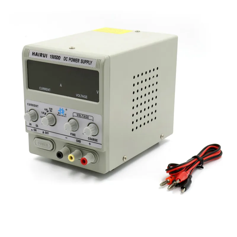 HAIRUI 1505DD + DC источник питания 110В/220В светодиодный цифровой дисплей лаборатория 15В