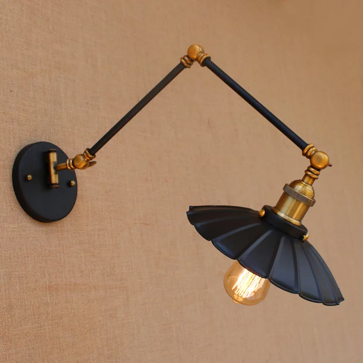 Винтажный настенный светильник в стиле ретро Лофт|applique murale luminaire|swing arm lightvintage wall