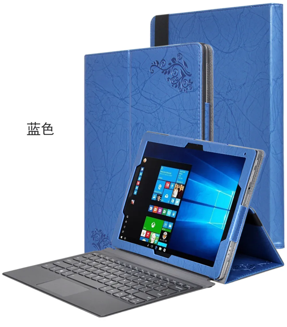 Чехол книжка из искусственной кожи с однотонным принтом и подставкой для Lenovo MIIX