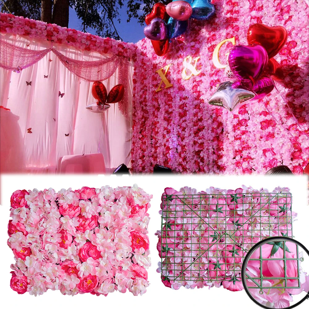 10 шт./лот искусственный шелк роза для свадебного фона цветочное украшение на