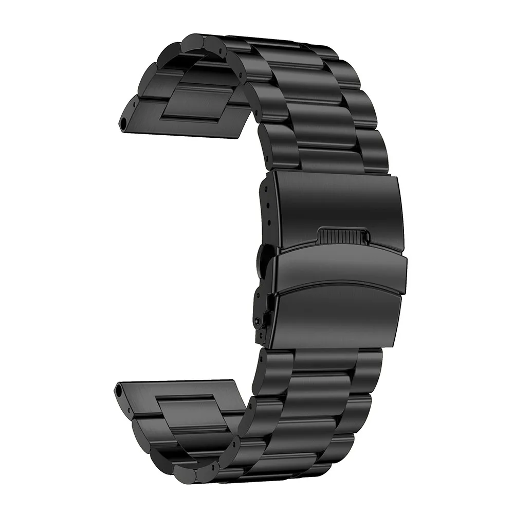 black 26 мм металлический ремешок из нержавеющей стали для часов Garmin Fenix 5X - Цвет: black