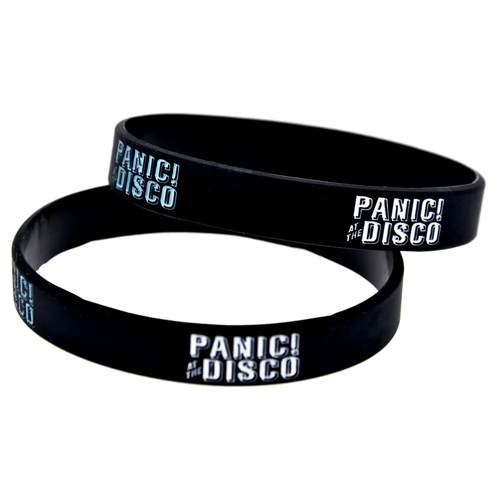 1 шт. Panic! at the Disco силиконовый браслет 1/2 Inch бумага для плоттеров с Музыкальный