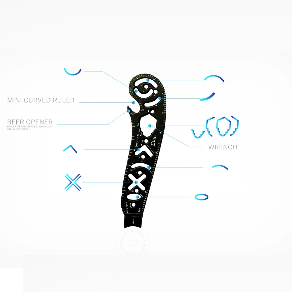 Универсальный канцелярские Multi Функция все в одном рисунок линейка