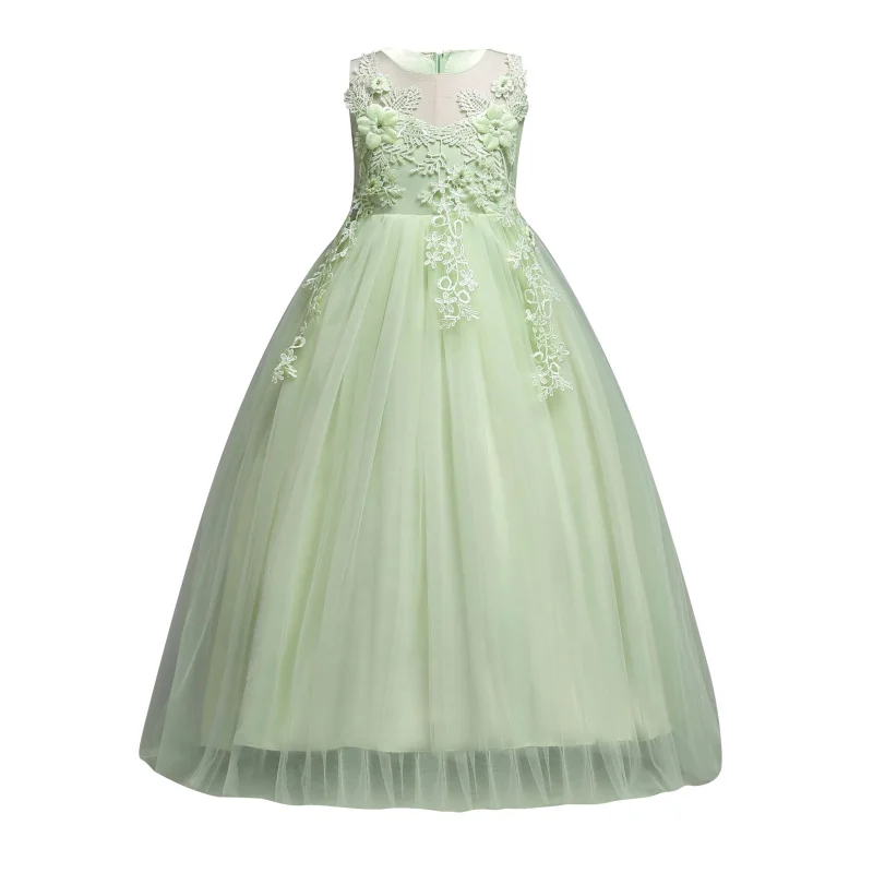 Girl Princess Dress Elegant Party Formal Vestido Children Birthday Girls Dresses party and wedding High Quality Mesh | Детская одежда и