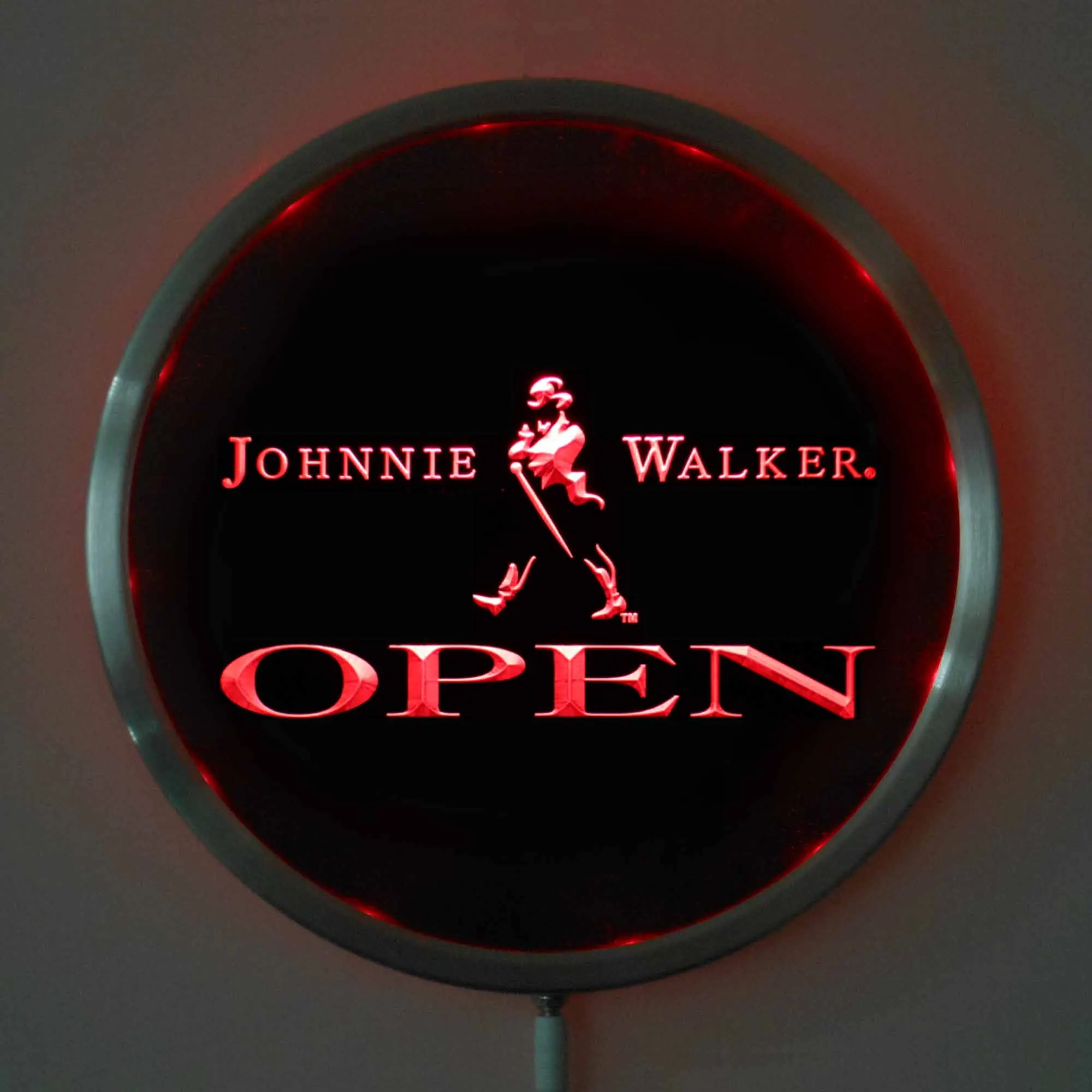 Светодиодные неоновые круглые вывески rs 0042 Johnnie Walker 25 см/10 дюймов вывеска RGB для