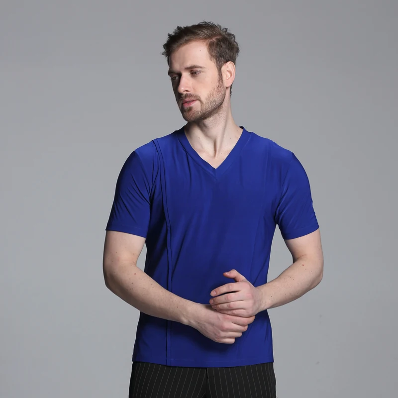 5 видов цветов красные черные синие Бальные рубашки для латинских танцев мужские