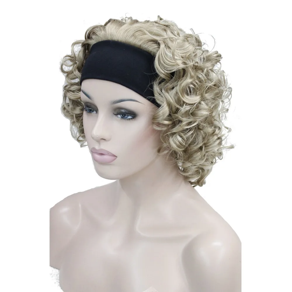 StrongBeauty женские кудрявые волосы средней длины 3/4 парики Черный/светлый женский