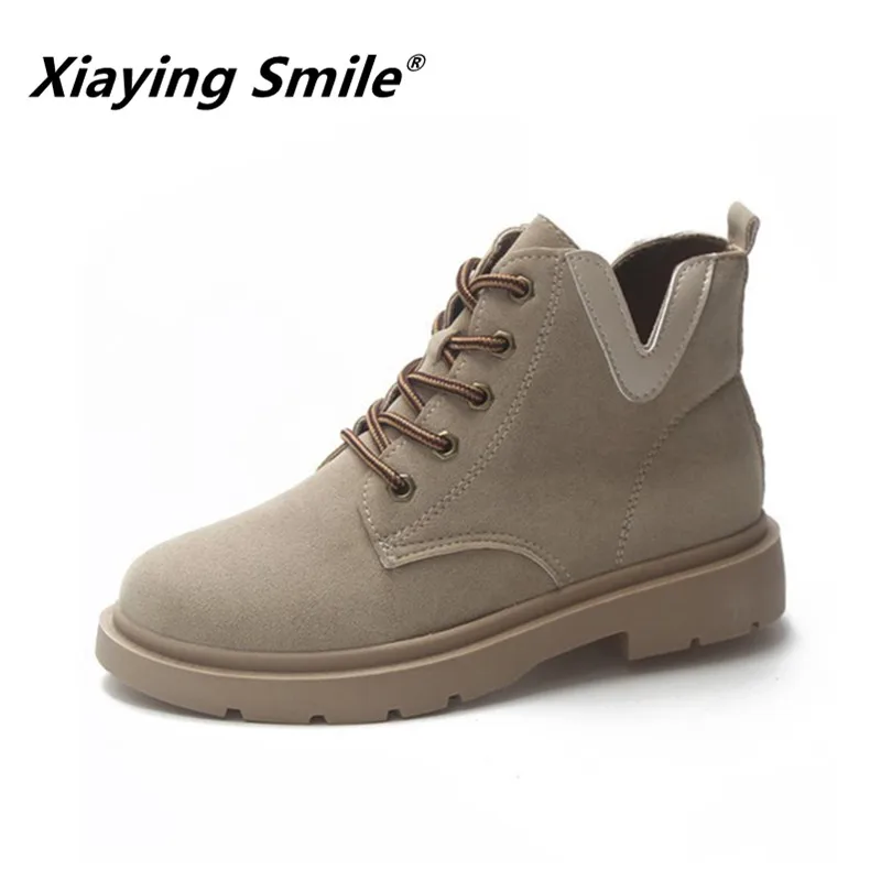 Xiaying Smile/всесезонные женские ботильоны в римском стиле модная повседневная