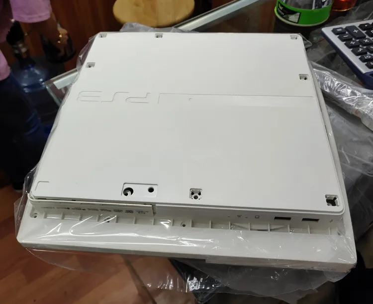 Белый чехол для ps3 тонкий с полным покрытием корпуса консоли slim логотипом сделано