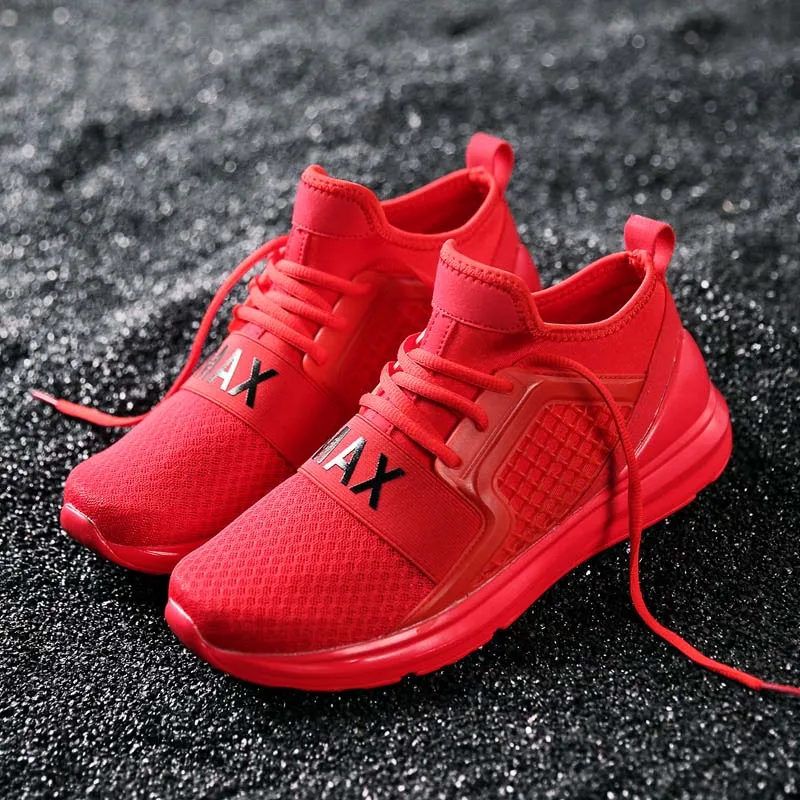 Bomlight Breathable Air Mesh Outdoor Footwear Shoes Men 2018 Spring Autumn Sneakers Walking Chaussure Homme Size 39-48 |