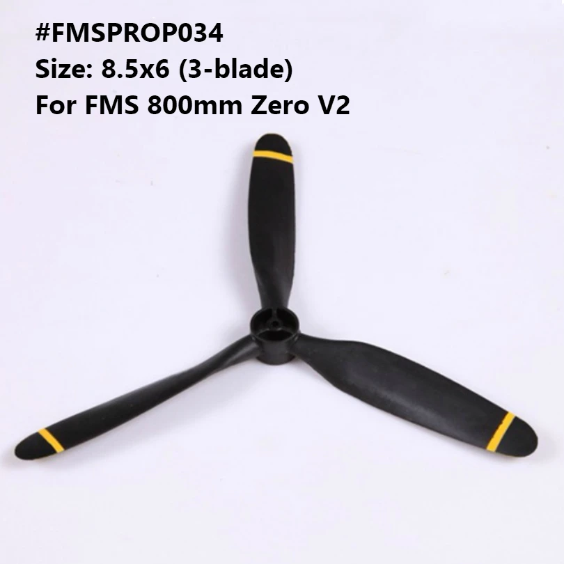 FMS 800 мм Zero V2 пропеллер 8 5*6 дюймов 3 Лопасти FMSPROP034 RC самолет хобби модель самолета