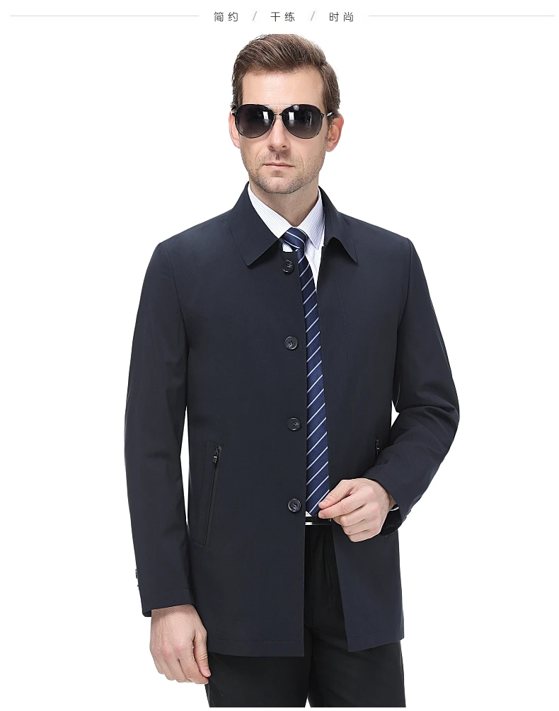 M-4XL, хит, новая весенняя/Осенняя мужская куртка, модная, на пуговицах, на заказ, свободная, средняя длина, ветровка