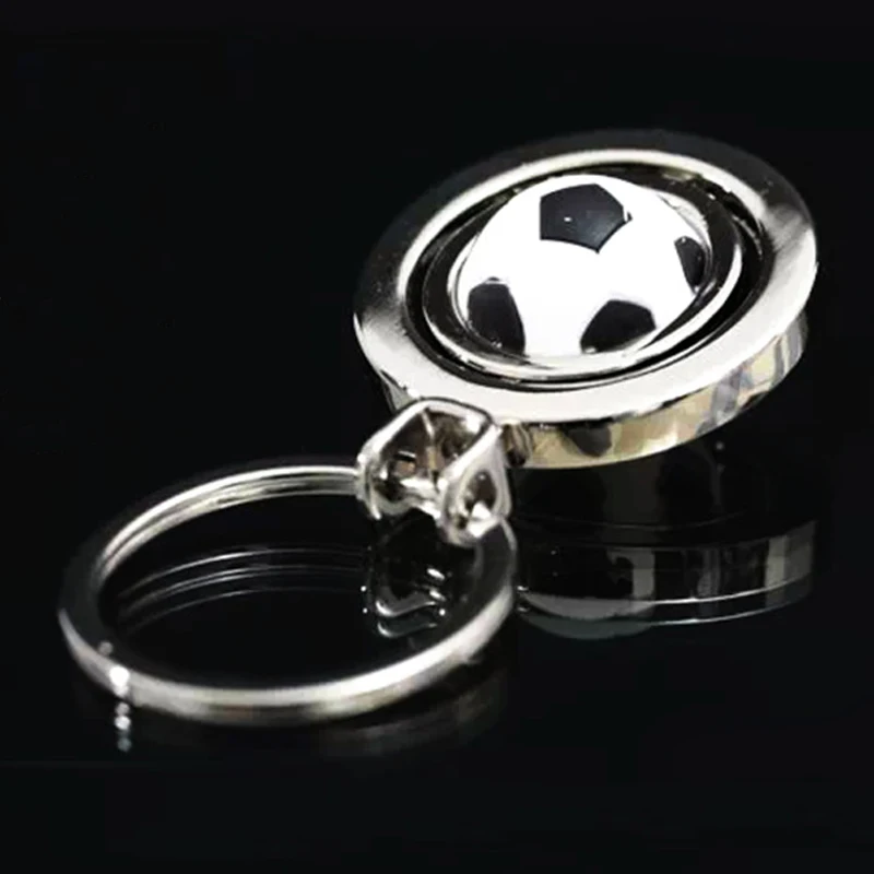High Quality Alloy Creative 3D Football Rotating Soccer Basketball Golf Keychains Key Rings Sports Chains Boys Friend Gift | Украшения и