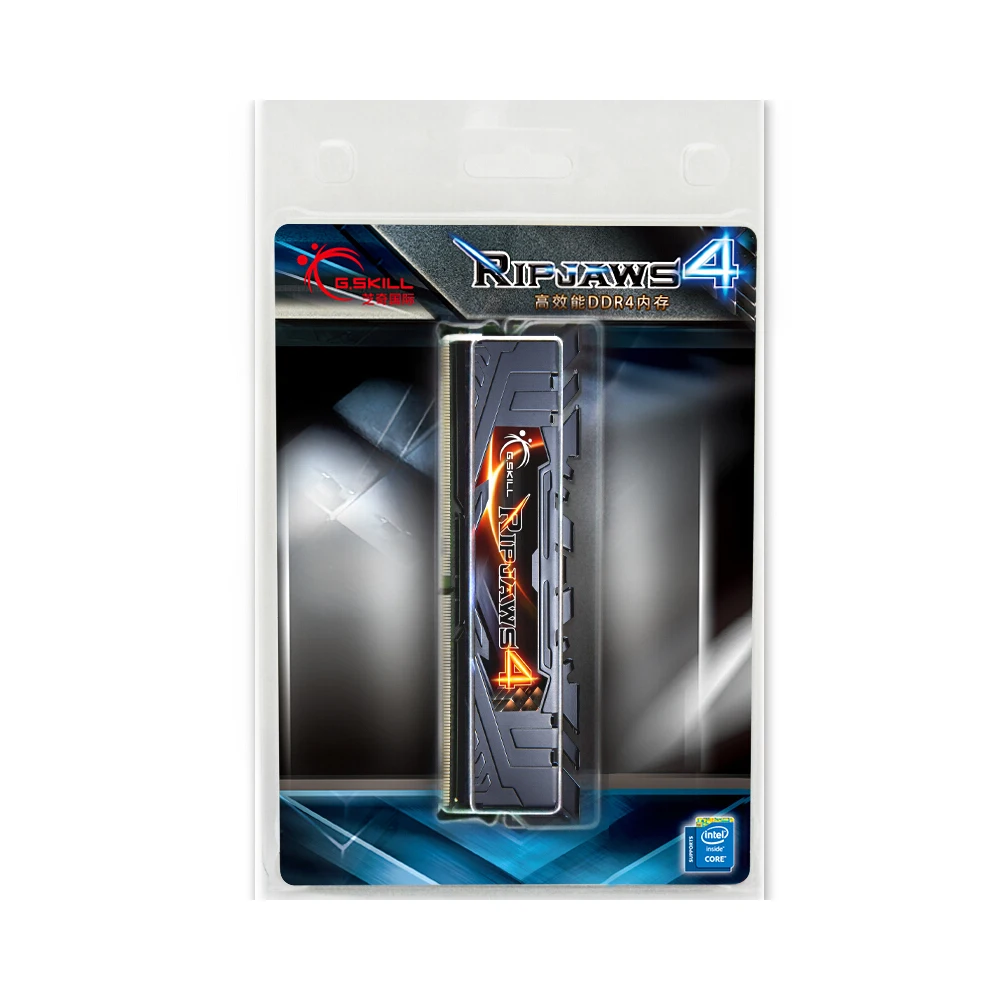 G. SKILL Ripjaws 4 Series 8GB 2400MHz настольная DDR4 Ram черная рама для ПК компьютера память intel 15