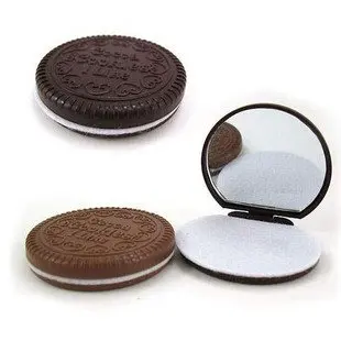 

Free Shipping Cocoa Cookies Design Mirror Make Up And Comb